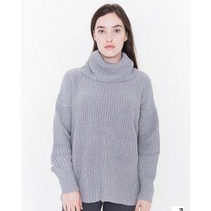 American Apparel Turtleneck Fisherman Sweater